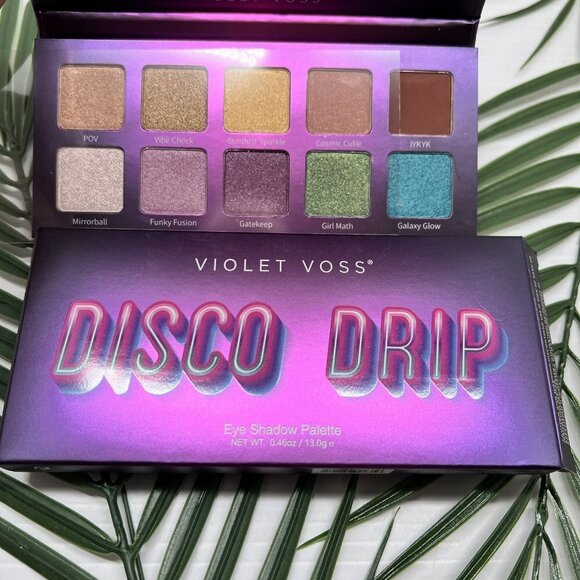 Violet Voss DISCO DRIP Eye Shadow Palette 0.46 Oz/ 13g Full Size 10 shades New - Picture 5 of 5